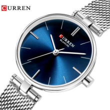 CURREN 9038 Stainless Steel Mesh Strap Watches Women's Quartz Watch Gold Bracelet Wristwatch Female Clock Ladies Dress Watch